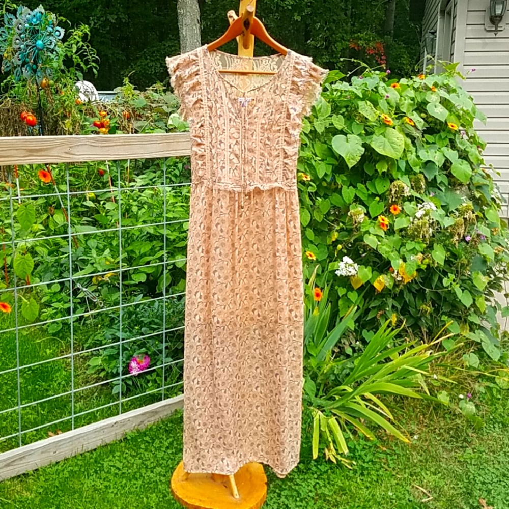 Boho floral maxi dress